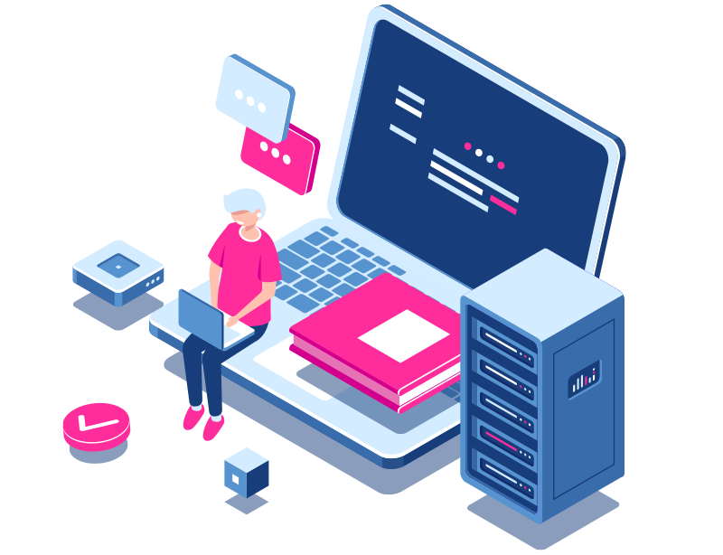 illustration of computer