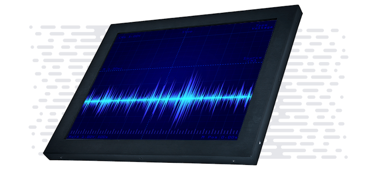sound wave on a screen illustration