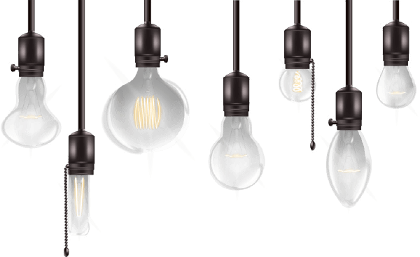 different lightbulbs